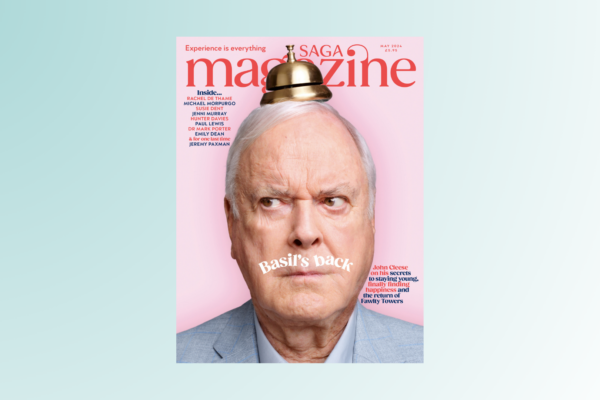 John Cleese on front cover of Saga magazine