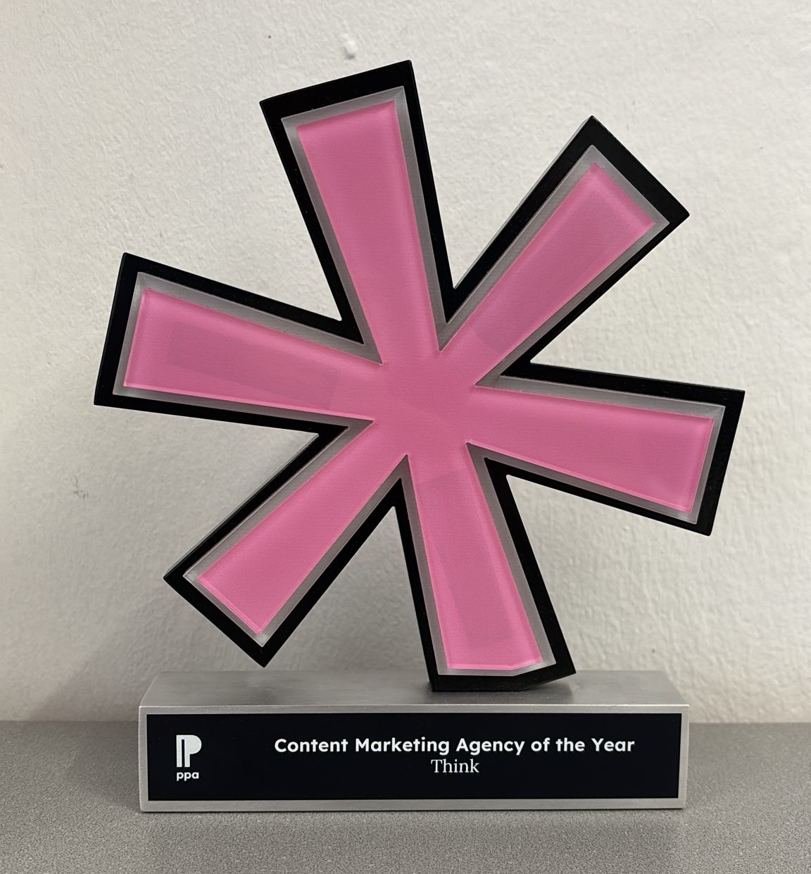 Picture of the PPA Content Marketing Agency of the Year award